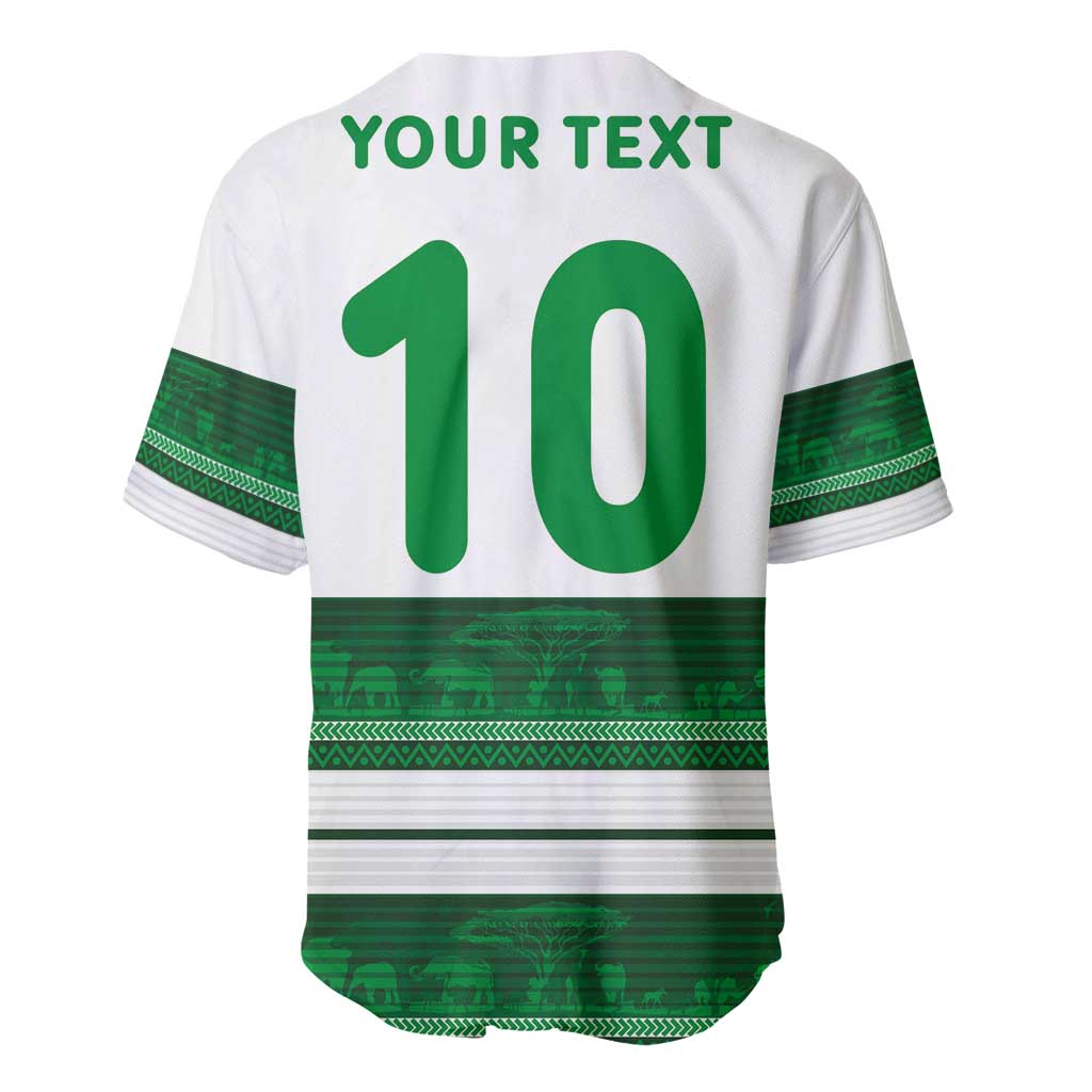 Custom Zimbabwe Rugby Baseball Jersey African Heritage Stripes Style - Wonder Print Shop