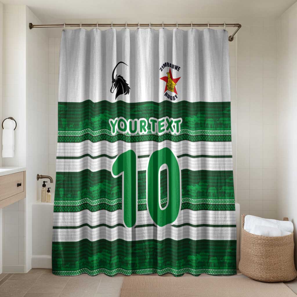 Custom Zimbabwe Rugby Bathroom Set African Heritage Stripes Style - Wonder Print Shop