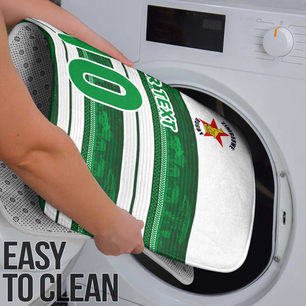 Custom Zimbabwe Rugby Bathroom Set African Heritage Stripes Style - Wonder Print Shop