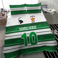 Custom Zimbabwe Rugby Bedding Set African Heritage Stripes Style - Wonder Print Shop