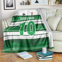 Custom Zimbabwe Rugby Blanket African Heritage Stripes Style - Wonder Print Shop