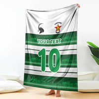 Custom Zimbabwe Rugby Blanket African Heritage Stripes Style - Wonder Print Shop