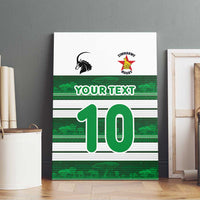 Custom Zimbabwe Rugby Canvas Wall Art African Heritage Stripes Style - Wonder Print Shop