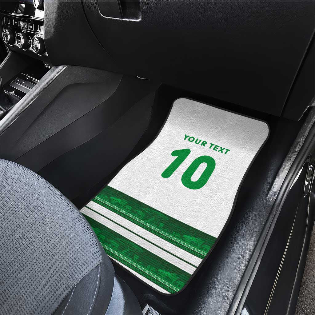 Custom Zimbabwe Rugby Car Mats African Heritage Stripes Style - Wonder Print Shop