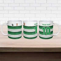 Custom Zimbabwe Rugby Ceramic Mug African Heritage Stripes Style - Wonder Print Shop