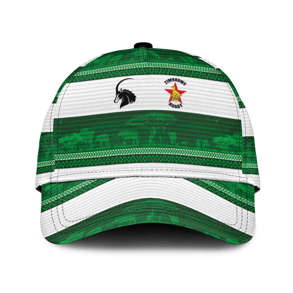Zimbabwe Rugby Classic Cap African Heritage Stripes Style - Wonder Print Shop