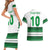Custom Zimbabwe Rugby Couples Matching Short Sleeve Bodycon Dress and Hawaiian Shirt African Heritage Stripes Style - Wonder Print Shop