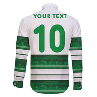 Custom Zimbabwe Rugby Family Matching Long Sleeve Bodycon Dress and Hawaiian Shirt African Heritage Stripes Style - Wonder Print Shop