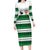 Custom Zimbabwe Rugby Family Matching Long Sleeve Bodycon Dress and Hawaiian Shirt African Heritage Stripes Style - Wonder Print Shop