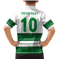 Custom Zimbabwe Rugby Family Matching Mermaid Dress and Hawaiian Shirt African Heritage Stripes Style - Wonder Print Shop