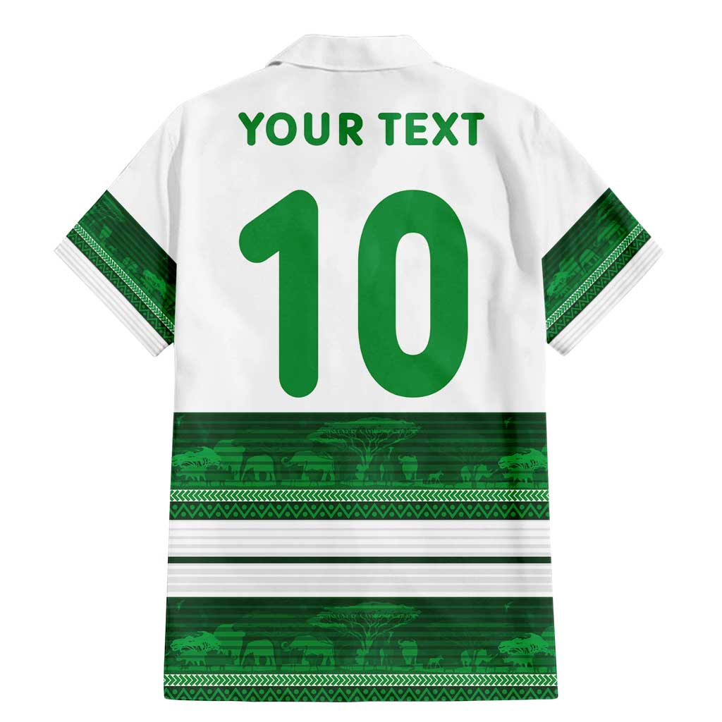 Custom Zimbabwe Rugby Family Matching Mermaid Dress and Hawaiian Shirt African Heritage Stripes Style - Wonder Print Shop