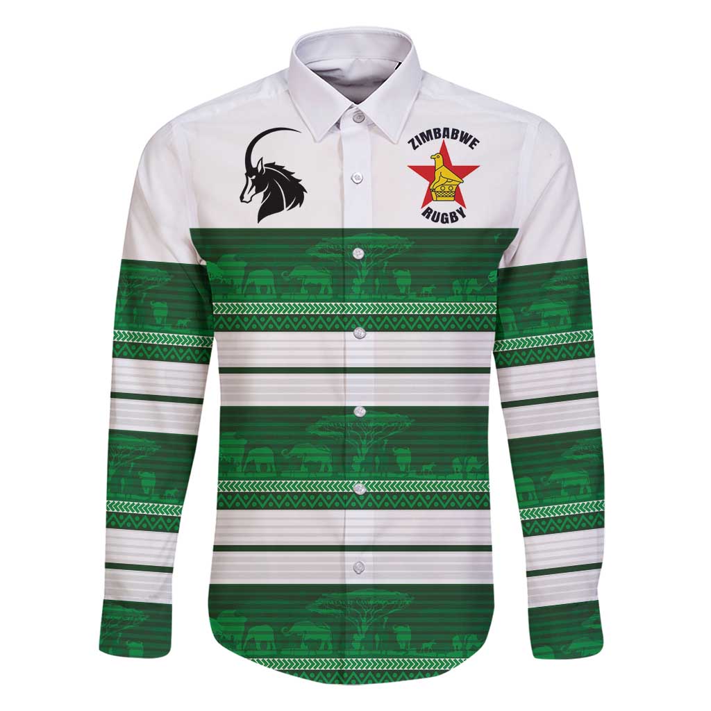 Custom Zimbabwe Rugby Family Matching Mermaid Dress and Hawaiian Shirt African Heritage Stripes Style - Wonder Print Shop