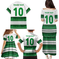 Custom Zimbabwe Rugby Family Matching Puletasi and Hawaiian Shirt African Heritage Stripes Style - Wonder Print Shop