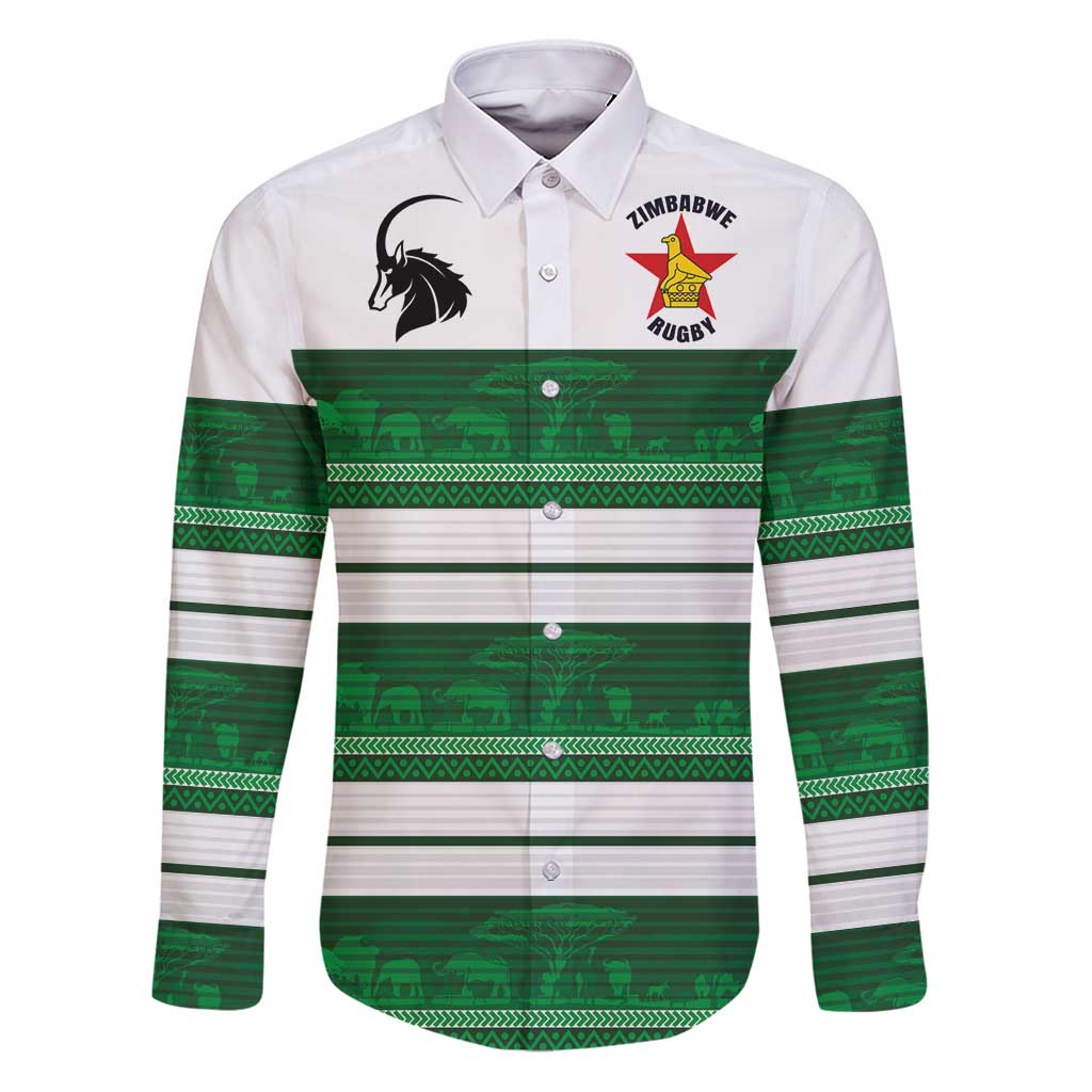Custom Zimbabwe Rugby Family Matching Puletasi and Hawaiian Shirt African Heritage Stripes Style - Wonder Print Shop