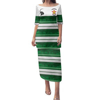 Custom Zimbabwe Rugby Family Matching Puletasi and Hawaiian Shirt African Heritage Stripes Style - Wonder Print Shop