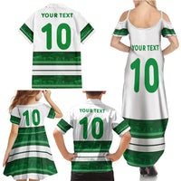 Custom Zimbabwe Rugby Family Matching Summer Maxi Dress and Hawaiian Shirt African Heritage Stripes Style - Wonder Print Shop