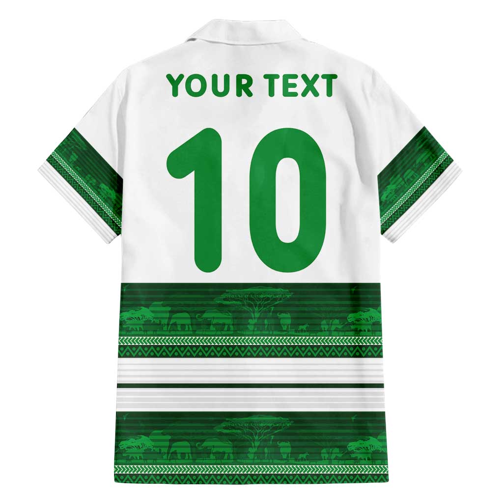 Custom Zimbabwe Rugby Family Matching Tank Maxi Dress and Hawaiian Shirt African Heritage Stripes Style - Wonder Print Shop