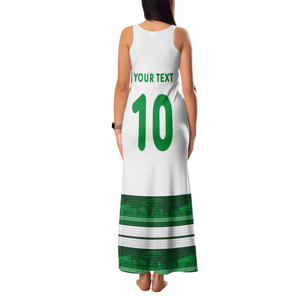 Custom Zimbabwe Rugby Family Matching Tank Maxi Dress and Hawaiian Shirt African Heritage Stripes Style - Wonder Print Shop
