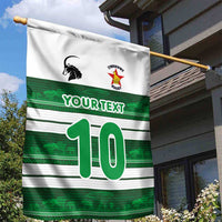 Custom Zimbabwe Rugby Garden Flag African Heritage Stripes Style - Wonder Print Shop