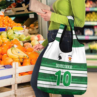Custom Zimbabwe Rugby Grocery Bag African Heritage Stripes Style - Wonder Print Shop