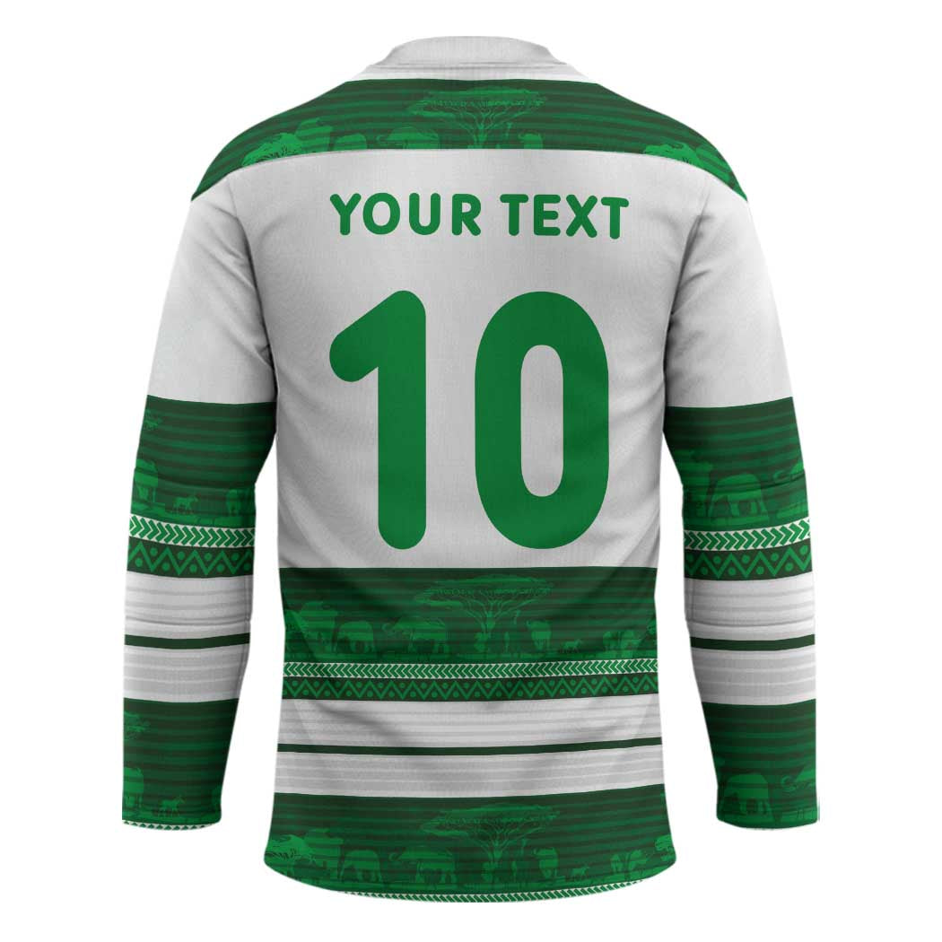 Custom Zimbabwe Rugby Hockey Jersey African Heritage Stripes Style - Wonder Print Shop