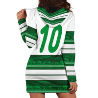 Custom Zimbabwe Rugby Hoodie Dress African Heritage Stripes Style - Wonder Print Shop