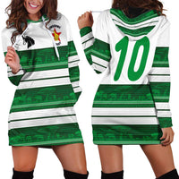 Custom Zimbabwe Rugby Hoodie Dress African Heritage Stripes Style - Wonder Print Shop