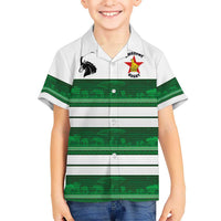 Custom Zimbabwe Rugby Kid Hawaiian Shirt African Heritage Stripes Style - Wonder Print Shop