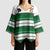 Custom Zimbabwe Rugby Kimono Sleeve Blouse African Heritage Stripes Style - Wonder Print Shop