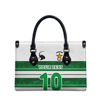 Custom Zimbabwe Rugby Leather Bag African Heritage Stripes Style - Wonder Print Shop