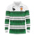 Custom Zimbabwe Rugby Long Sleeve Polo Shirt African Heritage Stripes Style - Wonder Print Shop