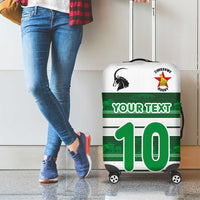 Custom Zimbabwe Rugby Luggage Cover African Heritage Stripes Style - Wonder Print Shop