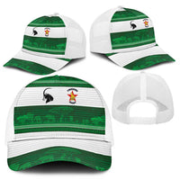 Zimbabwe Rugby Mesh Trucker Cap African Heritage Stripes Style - Wonder Print Shop