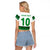 Custom Zimbabwe Rugby Raglan Cropped T Shirt African Heritage Stripes Style - Wonder Print Shop