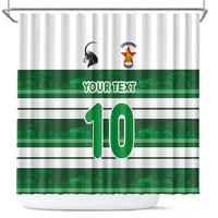 Custom Zimbabwe Rugby Shower Curtain African Heritage Stripes Style - Wonder Print Shop