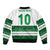 Custom Zimbabwe Rugby Sleeve Zip Bomber Jacket African Heritage Stripes Style - Wonder Print Shop