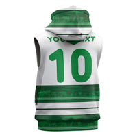 Custom Zimbabwe Rugby Sleeveless Hoodie African Heritage Stripes Style - Wonder Print Shop