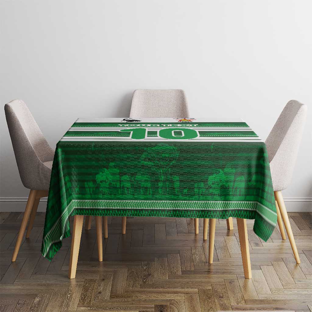 Custom Zimbabwe Rugby Tablecloth African Heritage Stripes Style - Wonder Print Shop