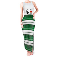 Custom Zimbabwe Rugby Tank Maxi Dress African Heritage Stripes Style - Wonder Print Shop