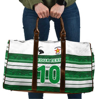 Custom Zimbabwe Rugby Travel Bag African Heritage Stripes Style - Wonder Print Shop