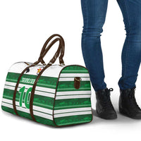 Custom Zimbabwe Rugby Travel Bag African Heritage Stripes Style - Wonder Print Shop