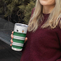 Custom Zimbabwe Rugby Tumbler Cup African Heritage Stripes Style - Wonder Print Shop