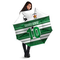 Custom Zimbabwe Rugby Umbrella African Heritage Stripes Style - Wonder Print Shop