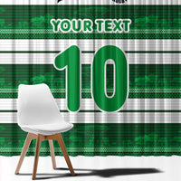 Custom Zimbabwe Rugby Window Curtain African Heritage Stripes Style - Wonder Print Shop