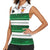 Custom Zimbabwe Rugby Women Sleeveless Polo Shirt African Heritage Stripes Style - Wonder Print Shop