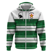 Custom Zimbabwe Rugby Zip Hoodie African Heritage Stripes Style - Wonder Print Shop