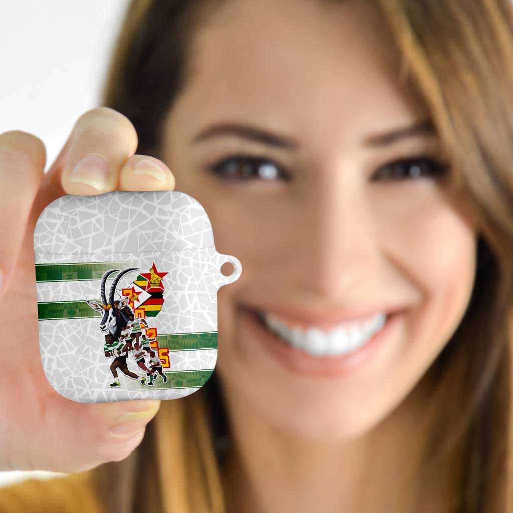 Zimbabwe Rugby The Champions 2025 AirPods Case Warriors Sable Antelope - Wonder Print Shop