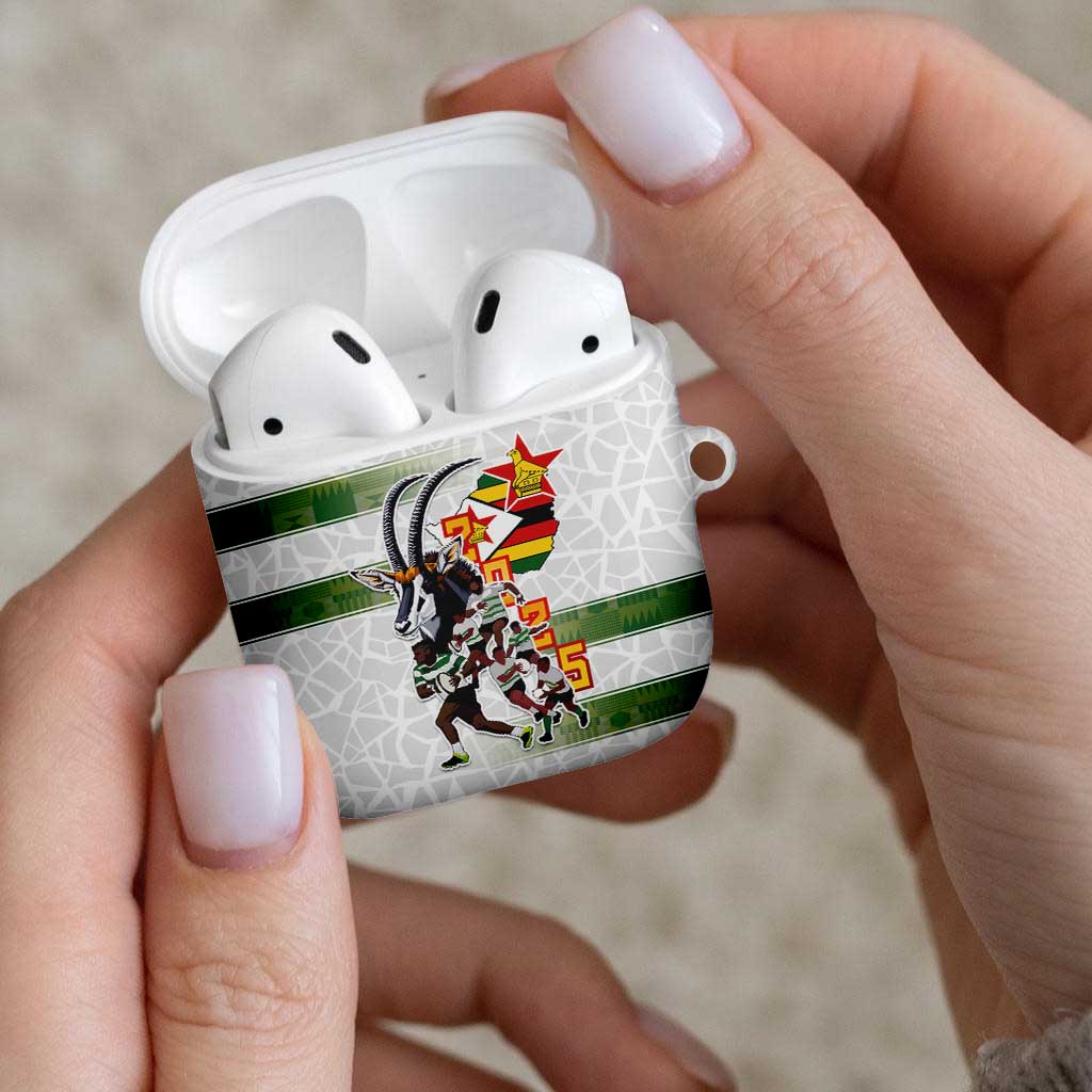Zimbabwe Rugby The Champions 2025 AirPods Case Warriors Sable Antelope - Wonder Print Shop