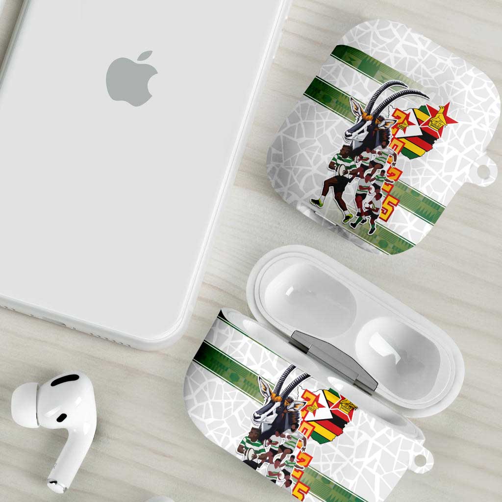 Zimbabwe Rugby The Champions 2025 AirPods Case Warriors Sable Antelope - Wonder Print Shop