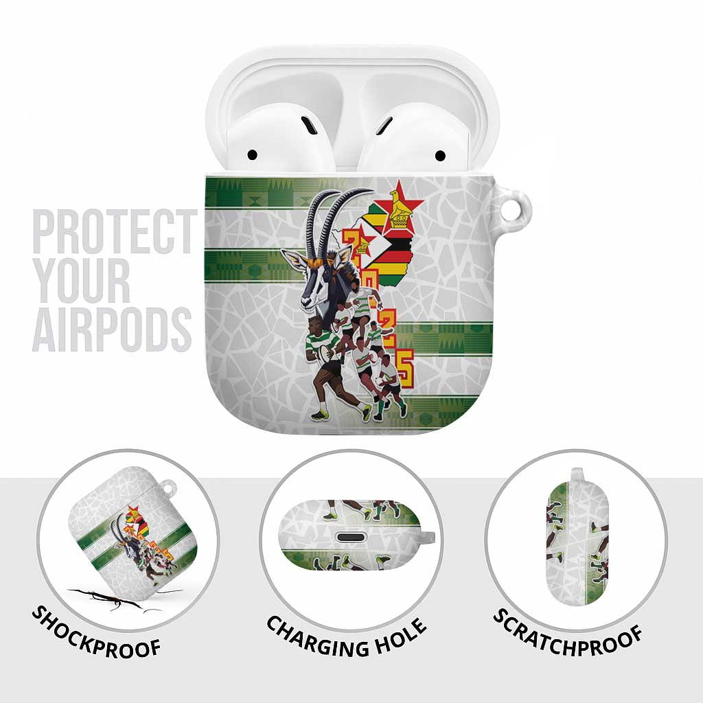 Zimbabwe Rugby The Champions 2025 AirPods Case Warriors Sable Antelope - Wonder Print Shop
